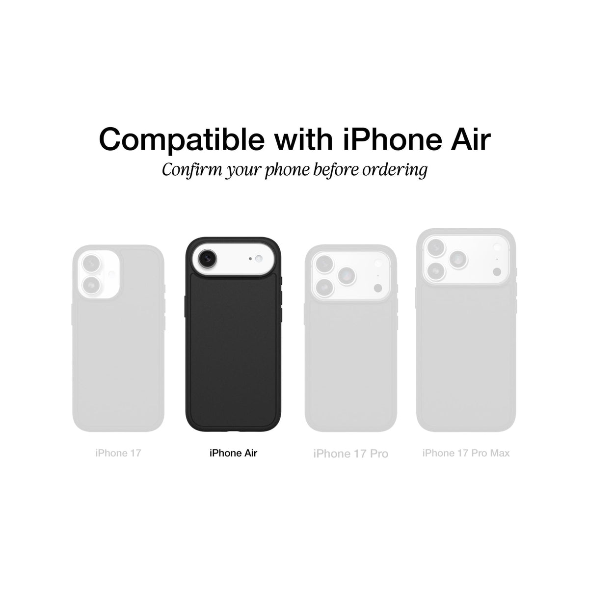 OtterBox iPhone Air Commuter Series Case - Blue Sentiment - Thin & Protective iPhone Case
