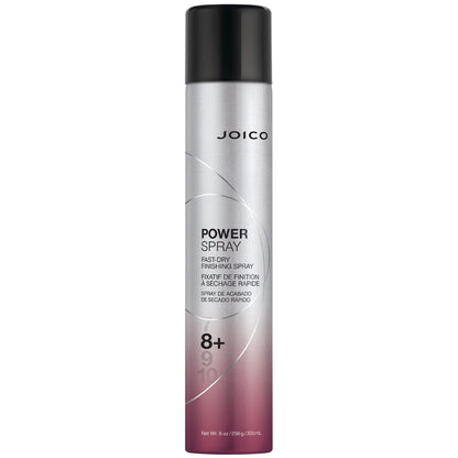 Joico Power Spray Fast-Dry Finishing Spray | Strong Hold, Level 8 | For Most Hair Types | Protect Against Heat & Humidity | Protect Against Pollution & Harmful UV | Paraben & Sulfate Free | 72 Hour Hold, 300mL Joico