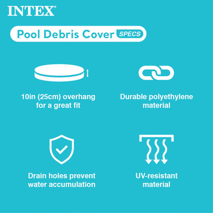 Intex 28031E 12 Foot Round Above Ground Swimming Pool Cover, (Pool Cover Only) Intex