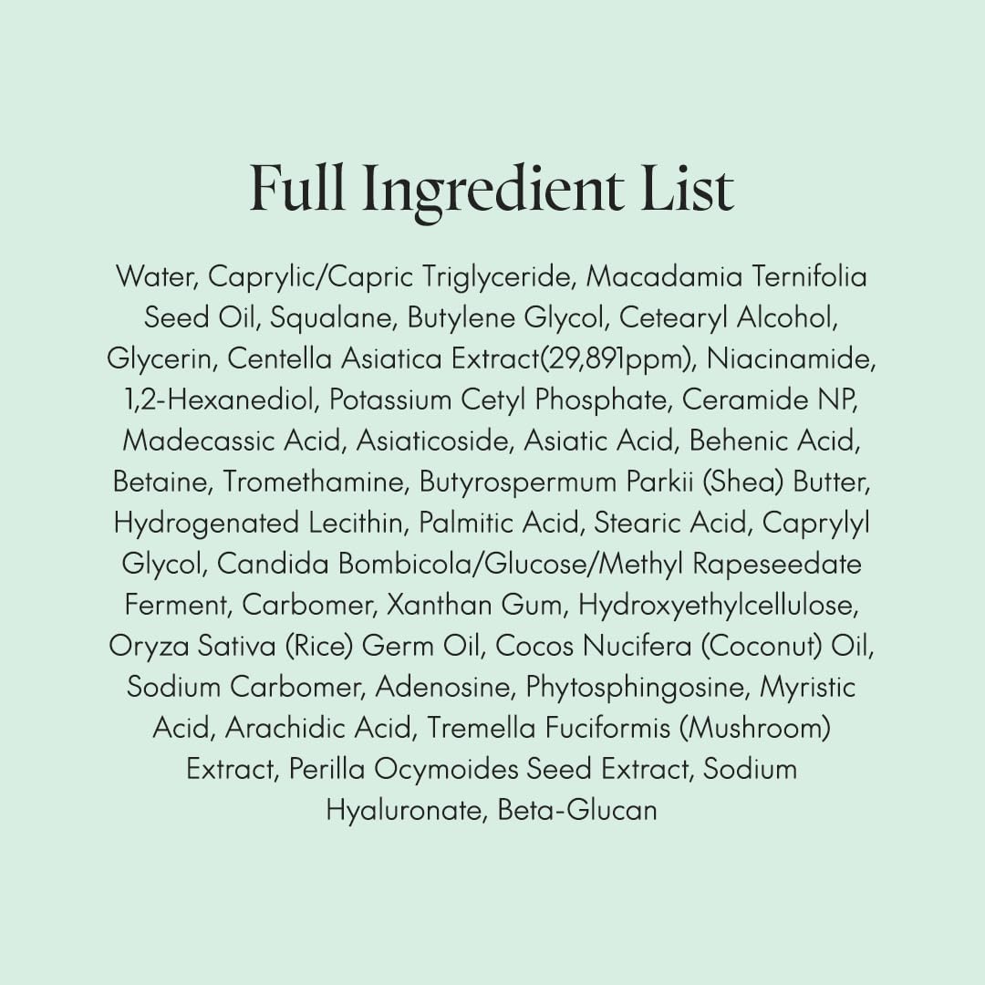 PURITO SEOUL Wonder Releaf Centella Cream Unscented for Sensitive Skin, Soothing, Facial Cream for face K-Beauty, 50ml 1.7 fl.oz