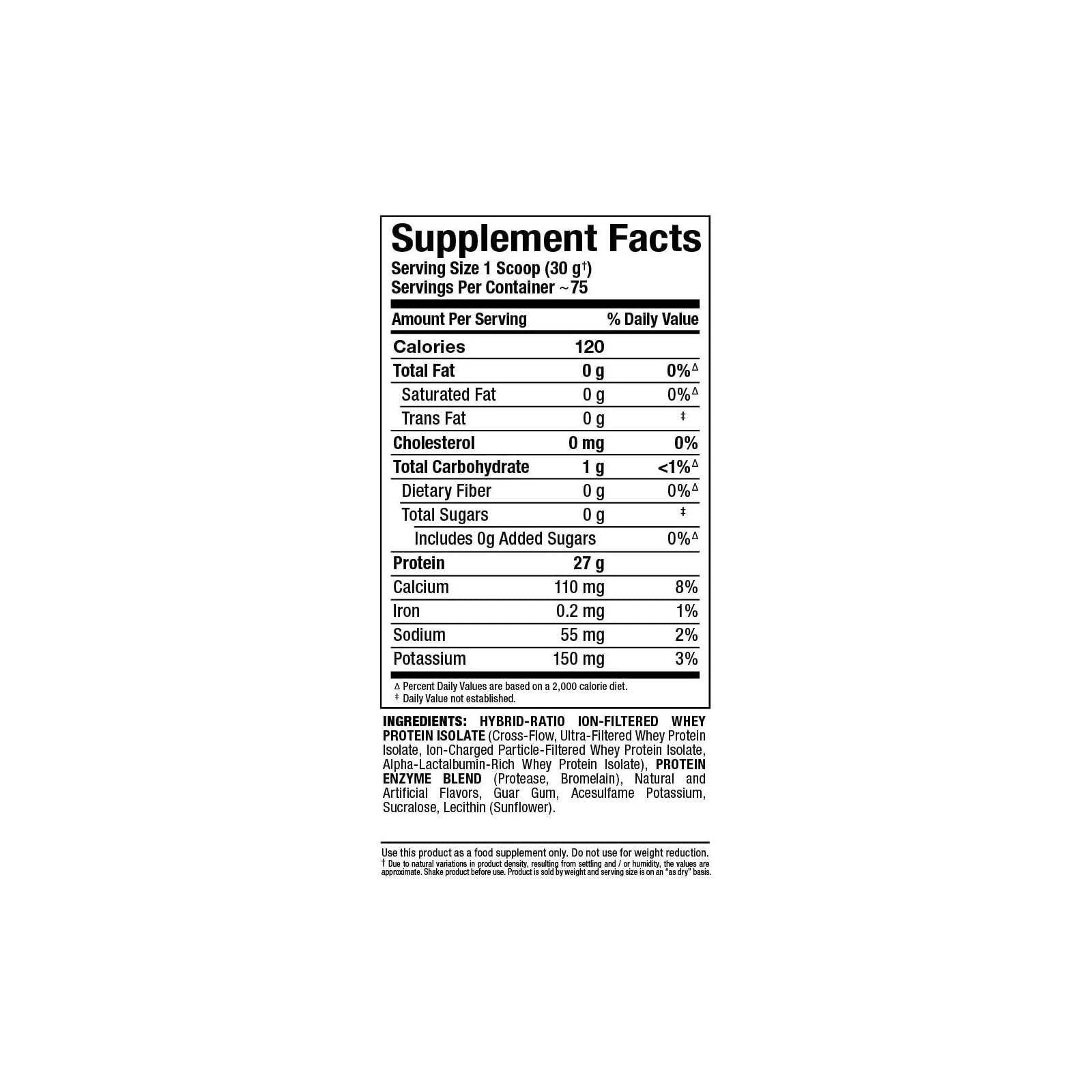 ALLMAX ISOFLEX 100% Whey Protein Isolate - Vanilla - 5 lb