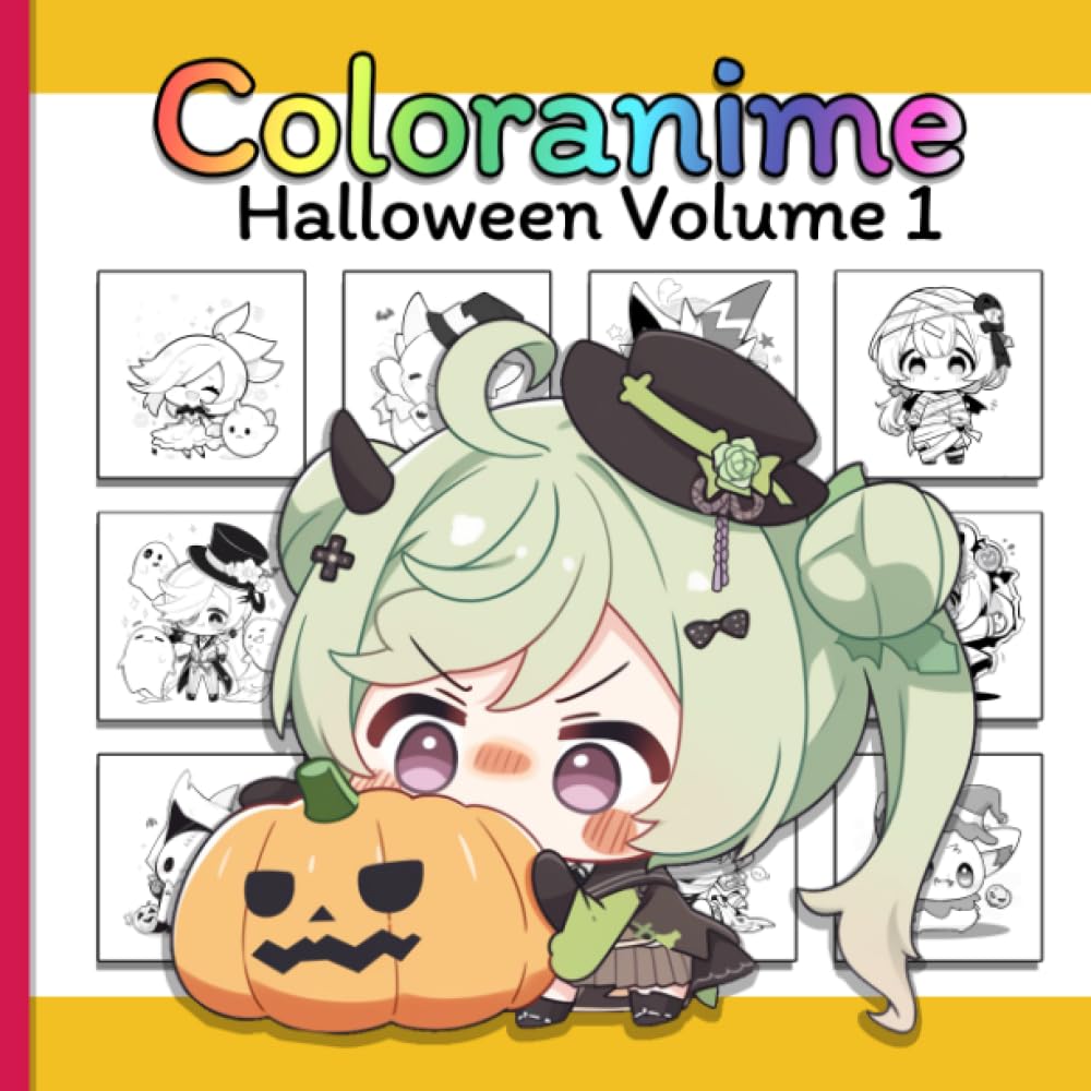 Coloranime: Halloween: Le livre de coloriage manga pour les enfants