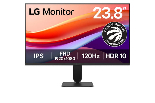 LG 24U411A-B 23.8" / FHD (1920x1080) / IPS / 120Hz / sRGB 99% (Typ.) / Reader Mode & Flicker Safe/Dynamic Action Sync/Black Stabilizer, Slim Stand Base, Black