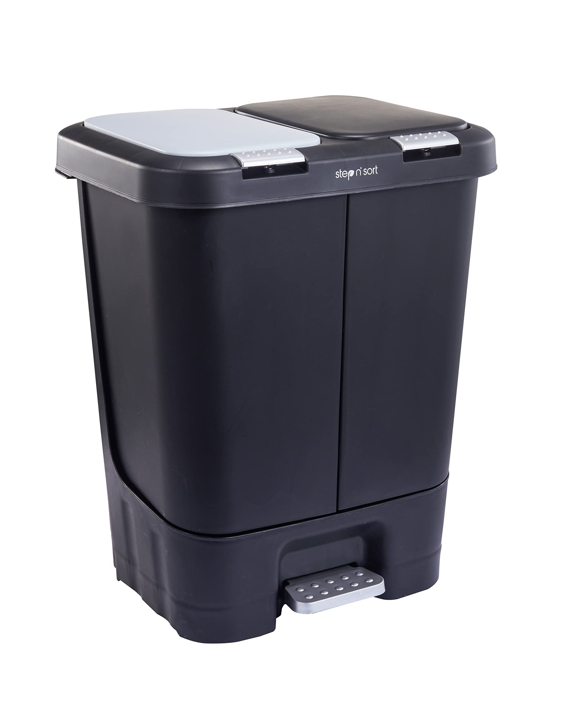 Step N’ Sort 40L Dual Compartment Recycling Bin – Slim Kitchen Waste & Recycling System (2 × 20L) Step N' Sort