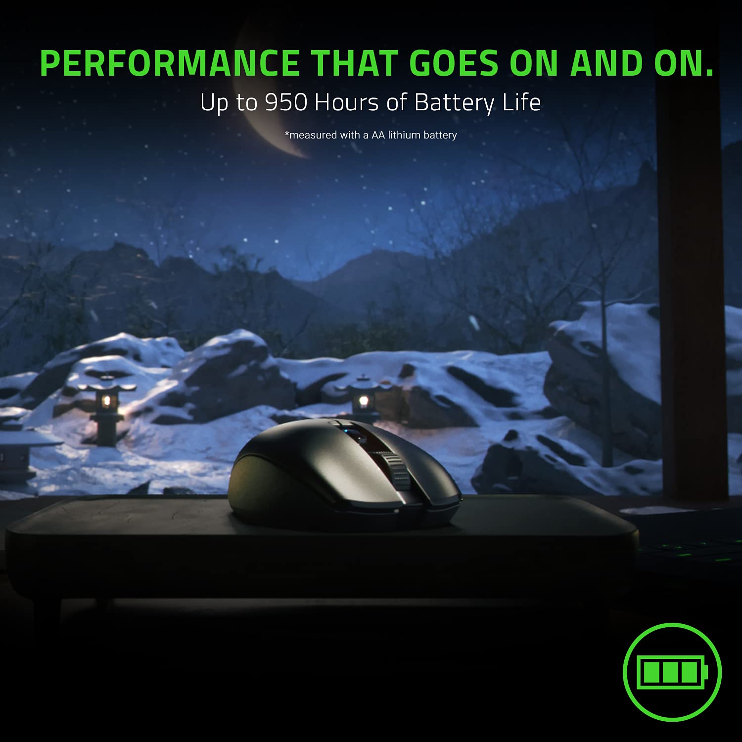Razer Orochi V2 Mobile Wireless Gaming Mouse: Ultra Lightweight - 2 Wireless Modes - Up to 950hrs Battery Life - Mechanical Mouse Switches - 5g Advanced 18k Dpi Optical Sensor - Classic Black