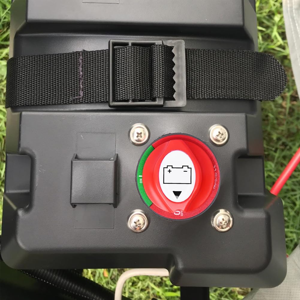 Ampper Battery Disconnect Switch, 12-48 V Battery Power Cut Master Switch Disconnect Isolator for Car, Vehicle, RV and Boat (On/Off)