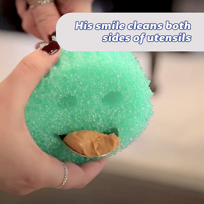 Scrub Daddy Sponge Set - Colors - Scratch-Free Scrubbers for Dishes and Home, Odor Resistant, Soft in Warm Water, Firm in Cold, Deep Cleaning, Dishwasher Safe, Multi-use, Functional, 4ct - Available at All In One Marketplace Canada