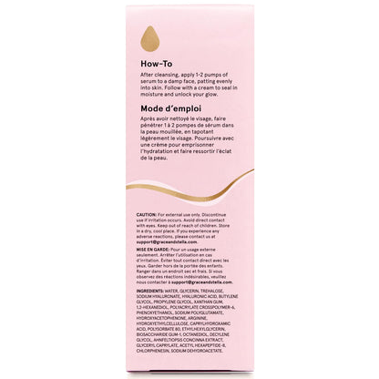 grace & stella Award Winning Hyaluronic Acid Serum for Face (50ml, 2-pack) Hydrating Hyaluronic Acid - Acide Hyaluronique Face - Glass Skin - Anti Aging Serum to Hydrate, Remove Fine Lines, Wrinkles, Skin Texture - Available at All In One Marketplace Canada