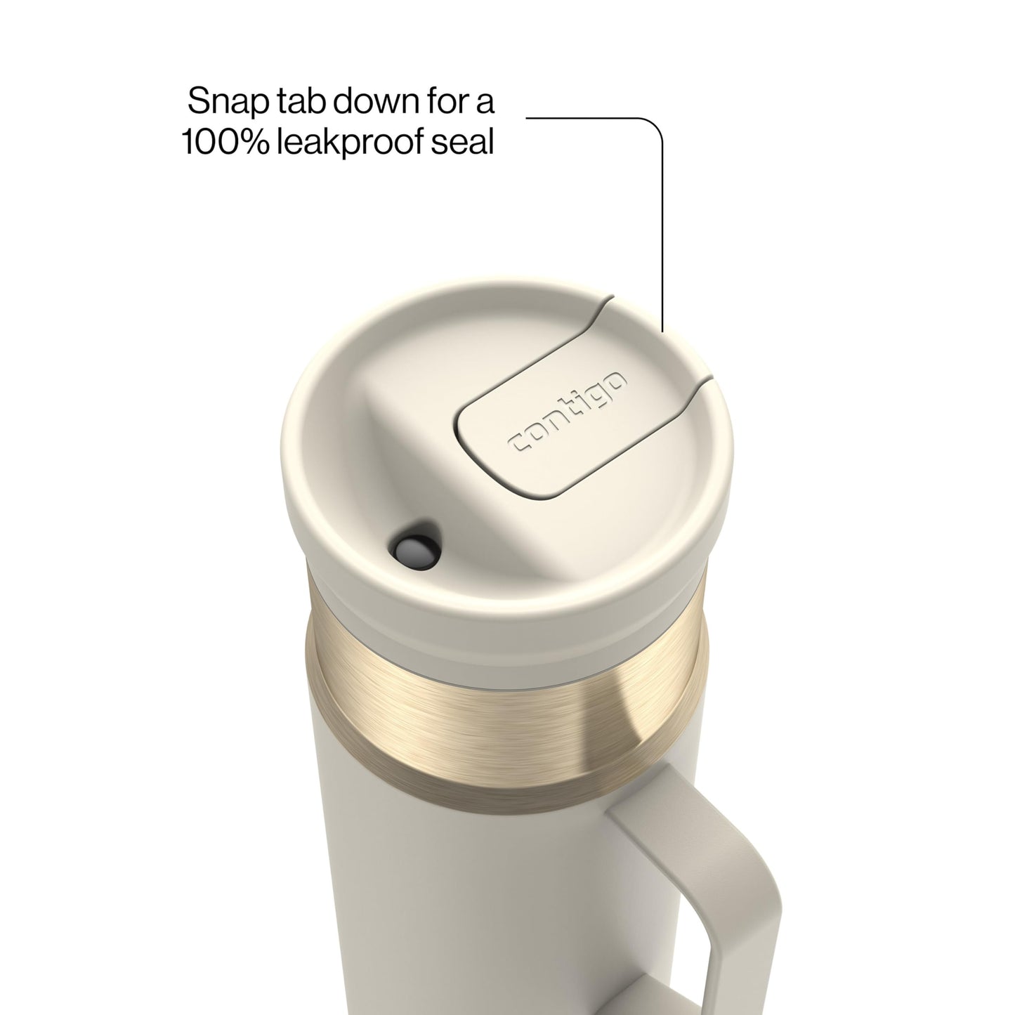 Contigo SnapSeal 20 oz Travel Mug w/Side Handle | Vacuum-Insulated Stainless Steel for Hot Coffee & Tea or Cold Drinks | Spill-Proof Lid w/Straw Compatibility | BPA & Lead-Free | Dishwasher Safe 🍁 All In One Marketplace Canada
