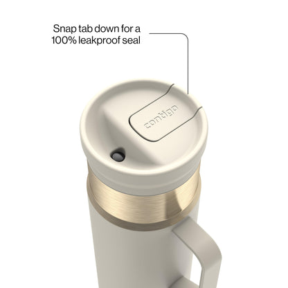 Contigo SnapSeal 20 oz Travel Mug w/Side Handle | Vacuum-Insulated Stainless Steel for Hot Coffee & Tea or Cold Drinks | Spill-Proof Lid w/Straw Compatibility | BPA & Lead-Free | Dishwasher Safe 🍁 All In One Marketplace Canada