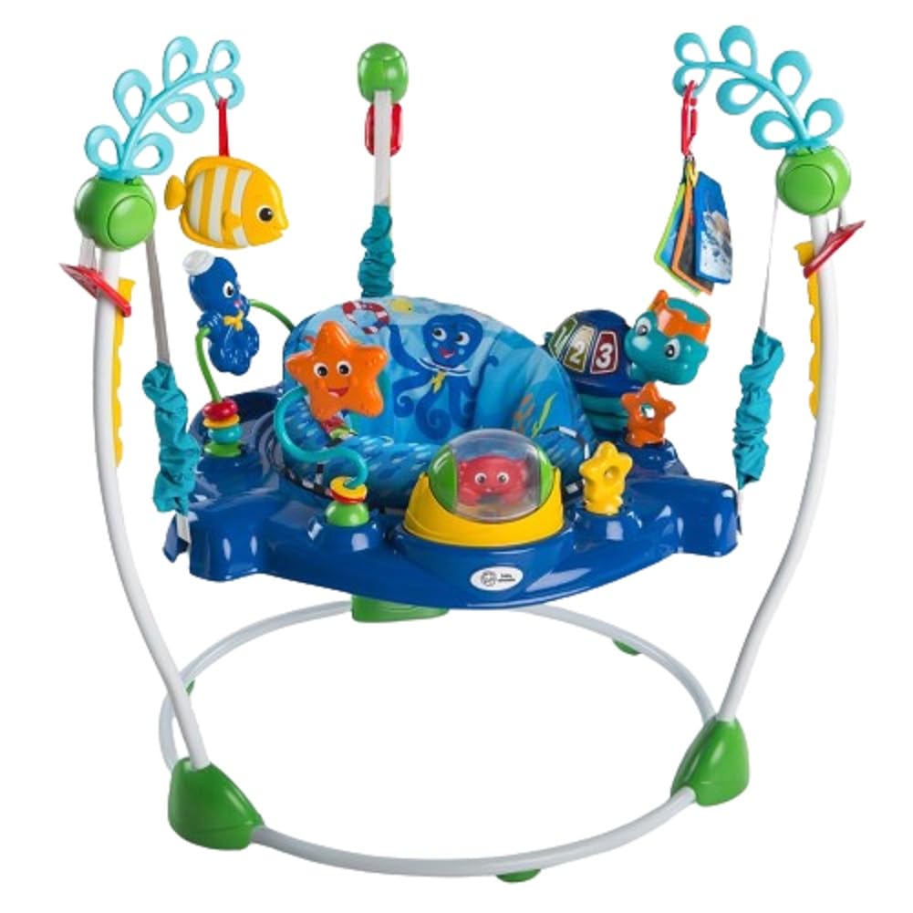 Baby Einstein Neptune's Ocean Discovery Activity Baby Jumper Activity Center, Ages 6 months +, Max weight 25 lbs., Unisex 🍁 All In One Marketplace Canada