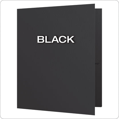 Oxford Twin Pocket Folders, Letter, Black, 25/Box 🍁 All In One Marketplace Canada