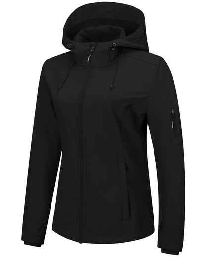 Outdoor Ventures Women's Softshell Jacket Fleece Lined Waterproof Rain Coat 🍁 All In One Marketplace Canada