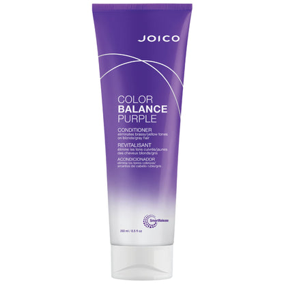 Joico Color Balance Purple Conditioner for Blonde Hair, Protection for Colour Treated Hair, Shields Damaged Hair, with Keratin and Green Tea Extract Joico