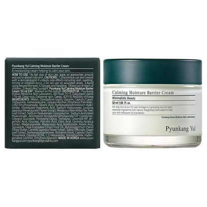 Pyunkang Yul PKY Calming Moisture Barrier Cream Instantly Soothes Sensitive Skin, Hyaluronic Acid & Ceramide for Hydration, Vegan, Korean Skincare (1.69 Fl. Oz, 50ml)
