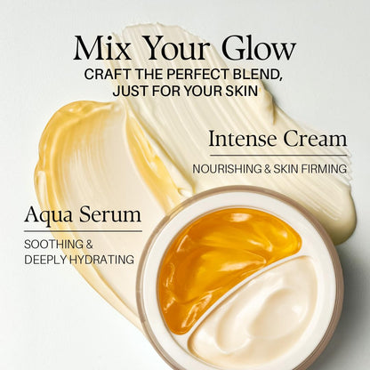 d'alba Piedmont Italian White Truffle Double Serum & Cream, Vegan Skincare, 2-in-1 Customizable Hydrating Cream with White Truffles, Suitable for All Skin Types - Available at All In One Marketplace Canada