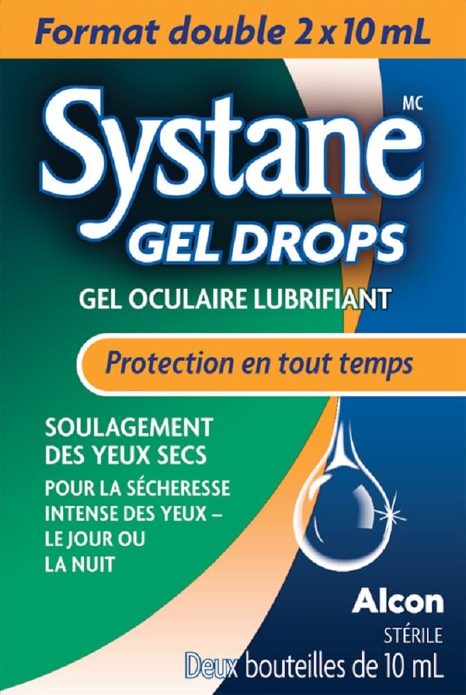 Systane Gel Drops Lubricant Eye, For Dryness, Day or Nighttime Relief, Long-Lasting Relief, Easy-to-use Droppable – 2 x 10 mL - Available at All In One Marketplace Canada