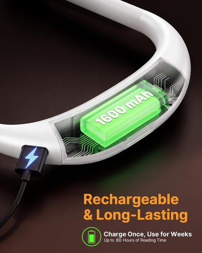 EastPin Neck Light, Rechargeable Book Light for Reading, Bright Dual Lamps 🍁 All In One Marketplace Canada