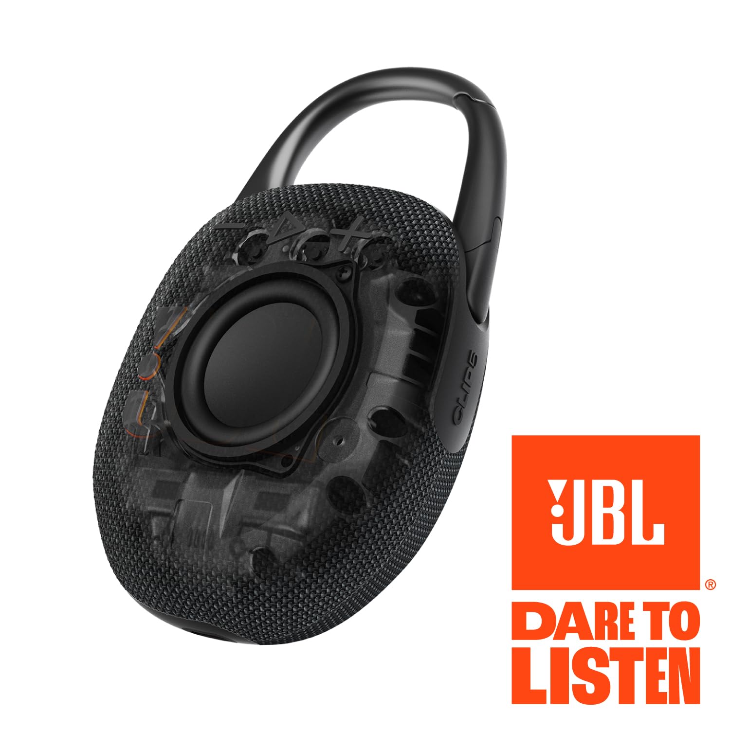 JBL Clip 5 - Ultra-Portable, Waterproof and Dustproof Bluetooth Speaker, Integrated Carabiner, Up to 12 Hours of Play, Made in Part with Recycled Materials (Black)