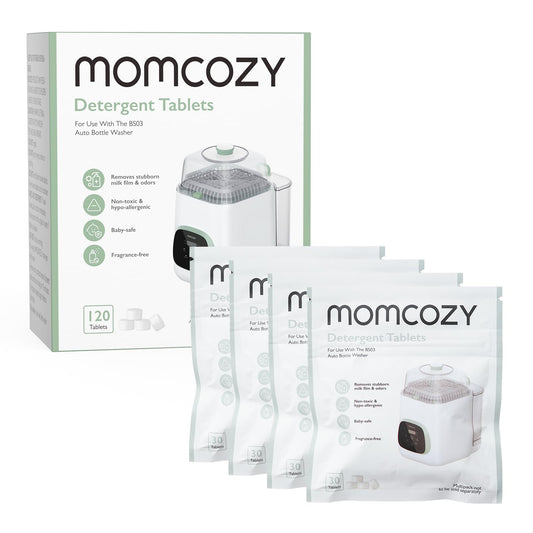 Momcozy Official Washing Block, 120 Tablets for KleanPal Pro Baby Bottle Washer – Effective Cleaning & Odor Removal