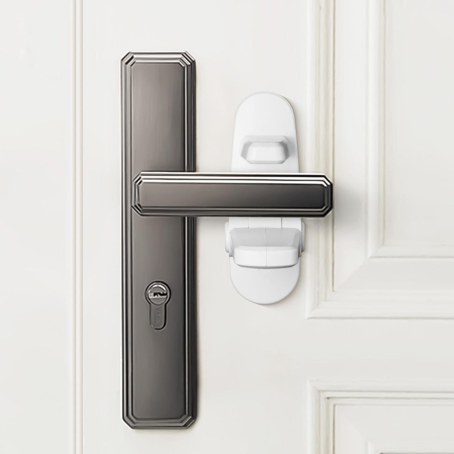 Jolik Improved Childproof Door Lever Lock(2 Pack)& Handles Premium Bonding Adhesive - door handle child proof