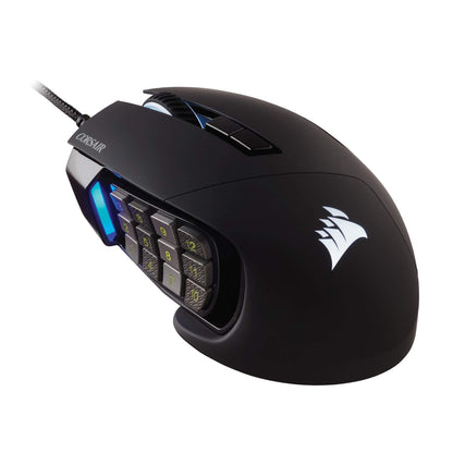 Corsair Scimitar RGB Elite Gaming Mouse for MOBA, MMO - 18,000 DPI - 17 Progammable Buttons - iCUE Compatible - Black 🍁 All In One Marketplace Canada