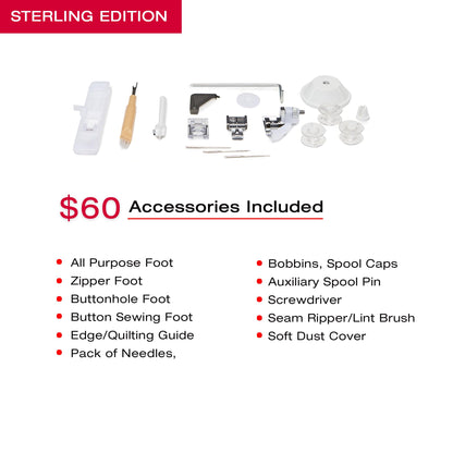 SINGER® 4432 Sterling High Speed Heavy Duty Sewing Machine + Accessory Kit Singer