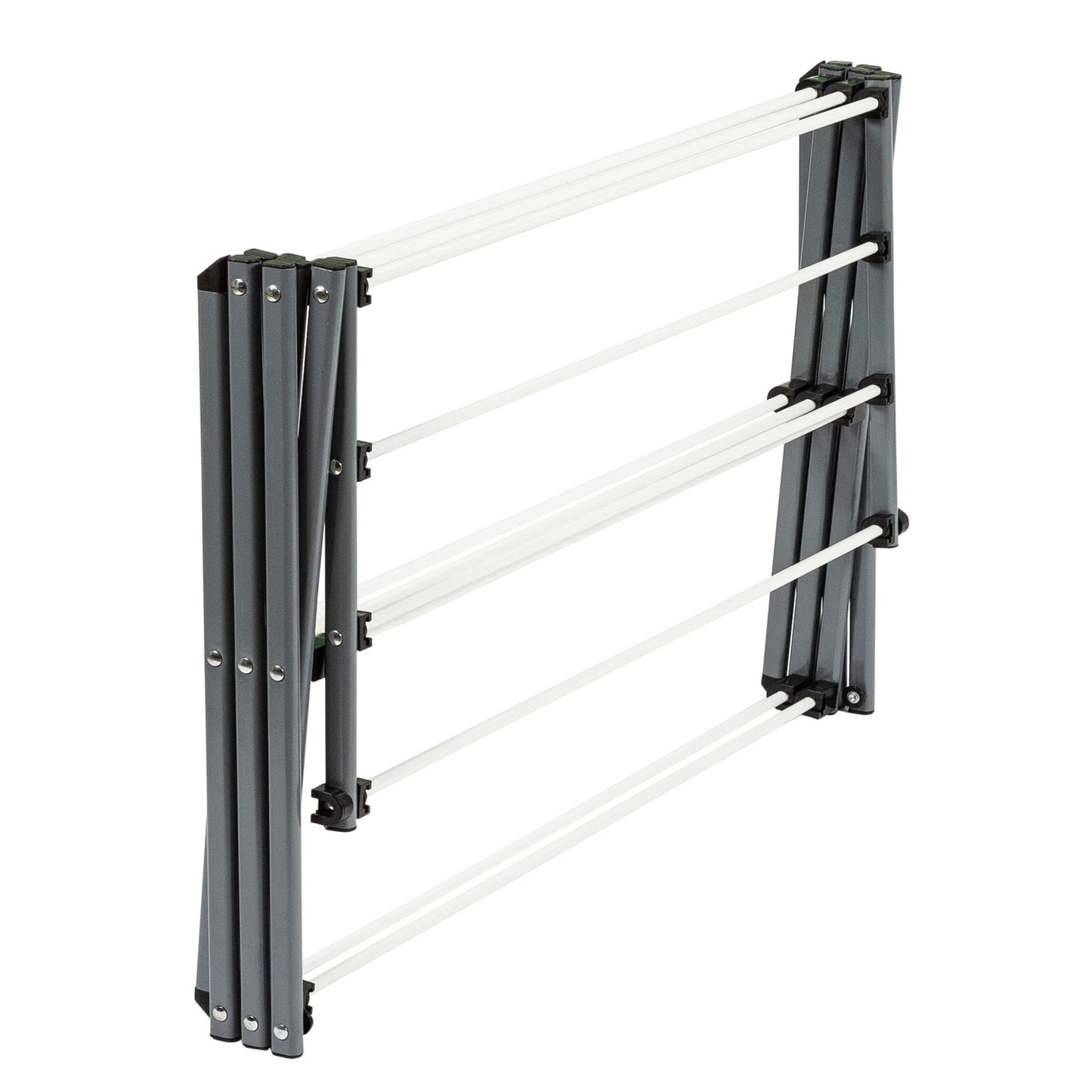 Honey-Can-Do DRY-01306 Folding 42-Inch Clothes Drying Rack, Silver/White - Available at All In One Marketplace Canada