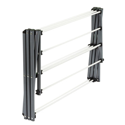 Honey-Can-Do DRY-01306 Folding 42-Inch Clothes Drying Rack, Silver/White - Available at All In One Marketplace Canada