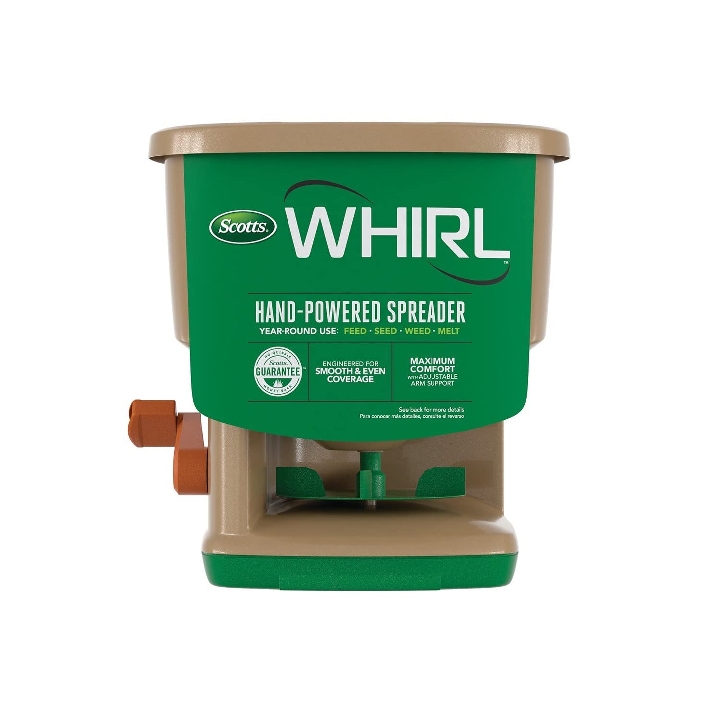 Scotts Whirl Hand Held Spreader - Great for Small Areas - Spreads Grass Seed, Fertilizer, Ice melt - Portable & Easy to Use 🍁 All In One Marketplace Canada