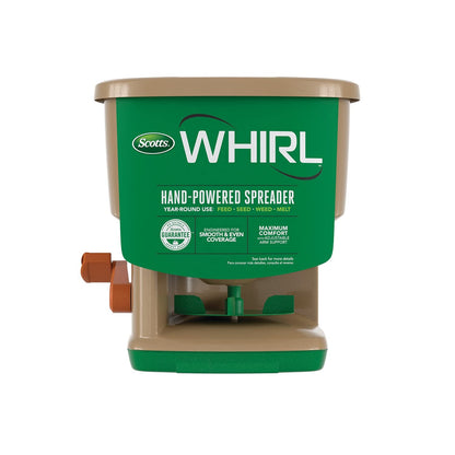 Scotts Whirl Hand Held Spreader - Great for Small Areas - Spreads Grass Seed, Fertilizer, Ice melt - Portable & Easy to Use 🍁 All In One Marketplace Canada