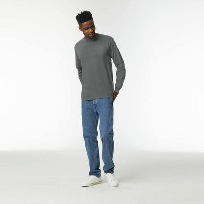 Gildan Men's Ultra Cotton Long Sleeve T-Shirt, Style G2400, Multipack, Black (3-Pack), X-Large