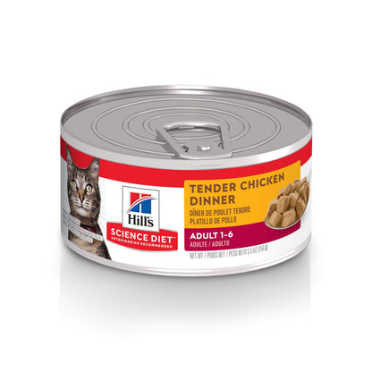 Hill's Science Diet Adult 1-6, Premium Nutrition, Wet Cat Food, Chicken Stew, 5.5 oz Can, Case of 24 🍁 All In One Marketplace Canada