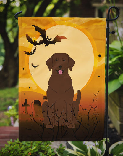 Caroline's Treasures BB4322GF Halloween Chocolate Labrador Flag Garden Size, Small, Multicolor