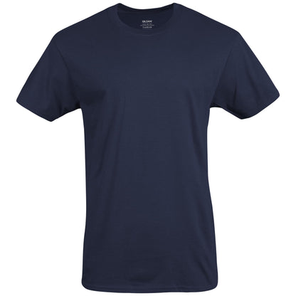 Gildan Men's Crew T-Shirts, Multipack, Style G1100, Navy/Heather Navy/Indigo Blue (5-Pack), Medium