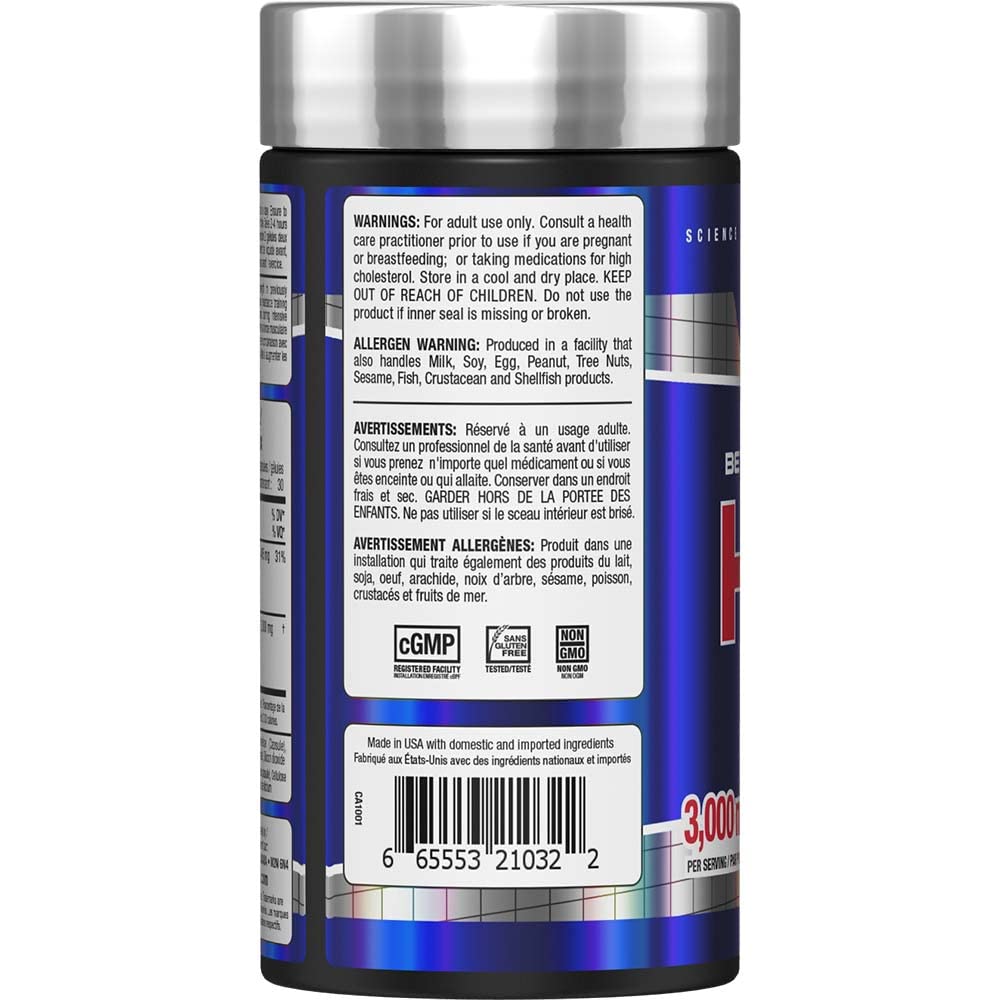 ALLMAX HMB Capsules, 3000 mg, 120 Count, 30 Servings ALLMAX