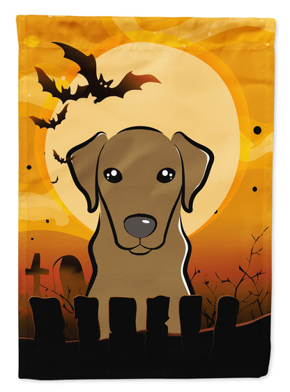 Caroline's Treasures BB1792GF Halloween Chocolate Labrador Garden Size Flag, Small, Multicolor