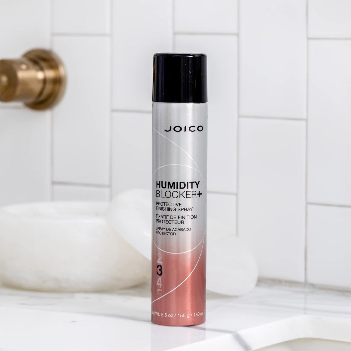 Joico Humidity Blocker Finishing Spray, Hairspray that Eliminates Static, Anti Frizz Light Hold, 180mL