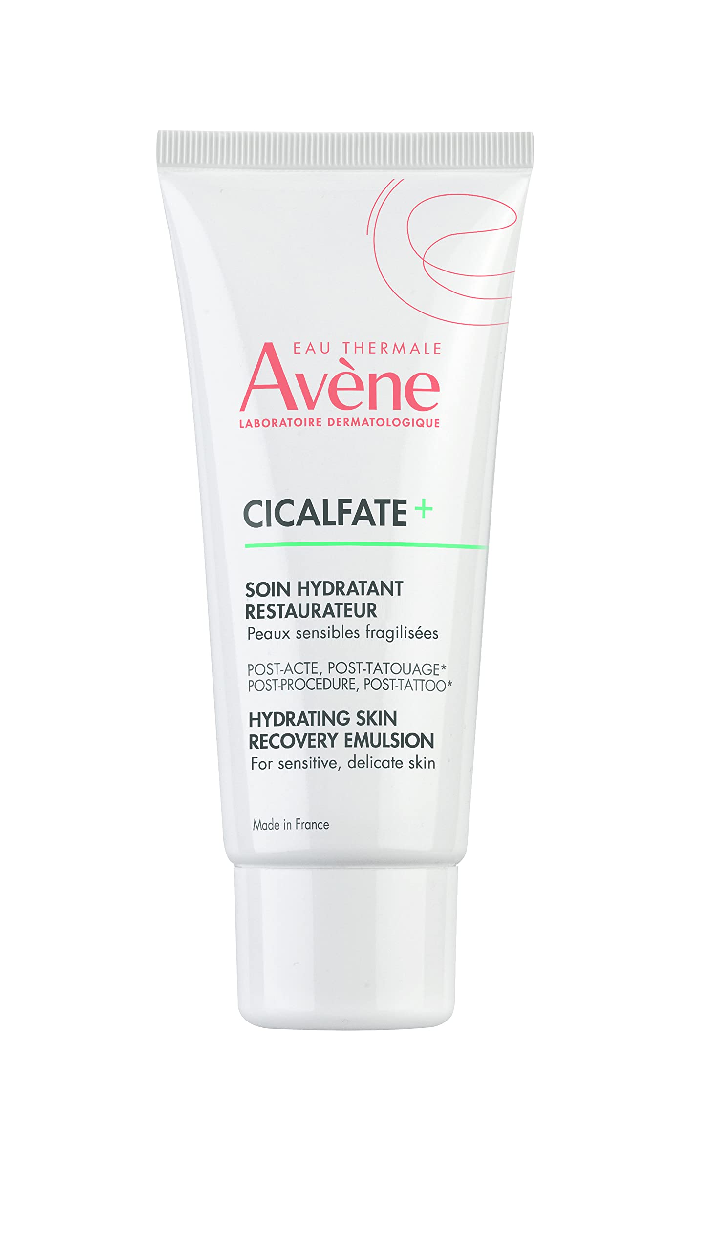 Eau Thermale Avene Cicalfate+ Hydrating Skin Recovery Emulsion, Superficial Dermatological Post-Procedure Skin Restore Emulsion Moisturizer, 40 ml EAU THERMALE AVENE
