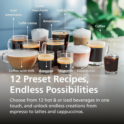 Philips 4400 Series Fully Automatic Espresso Machine, LatteGo Milk System