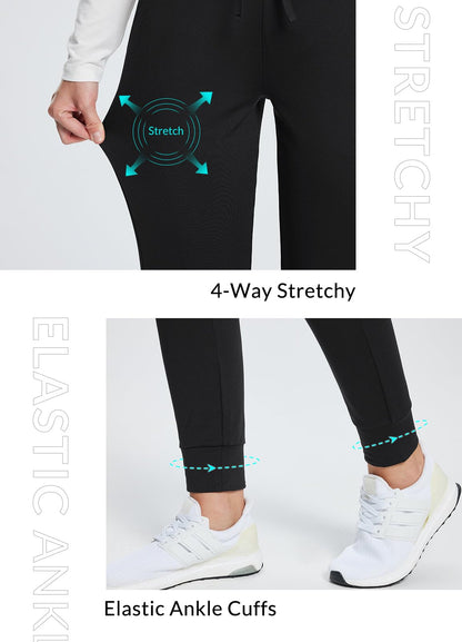 baleaf Women's Fleece Lined Pants Water Resistant Thermal Joggers Winter Running Hiking Sweatpants Snow Pants Pockets Black M 🍁 All In One Marketplace Canada