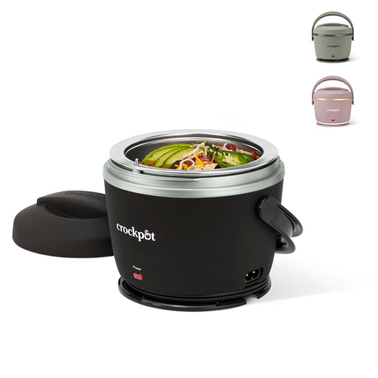 Boîte à lunch électrique Crock-Pot, chauffe-plat portable pour les déplacements, 591 ml, réglisse noire 🍁 All In One Marketplace Canada