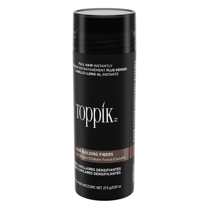 TOPPIK Hair Building Fibers, 27.5 g, Fill In Fine or Thinning Hair, Instantly Thicker Looking, Multiple Shades for Men & Women