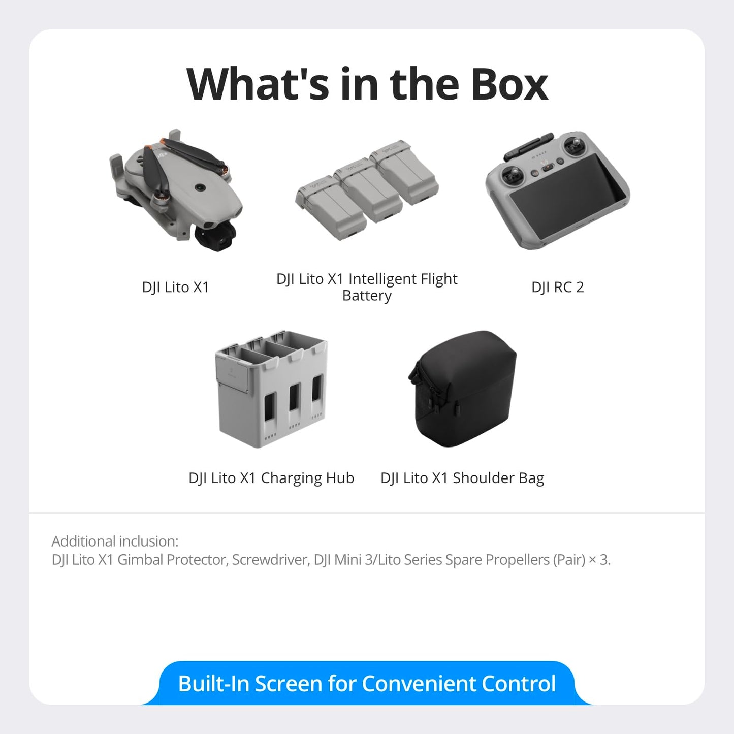 DJI Lito X1 Fly More Combo (DJI RC 2), Updated Version of Mini 3 🍁 All In One Marketplace Canada