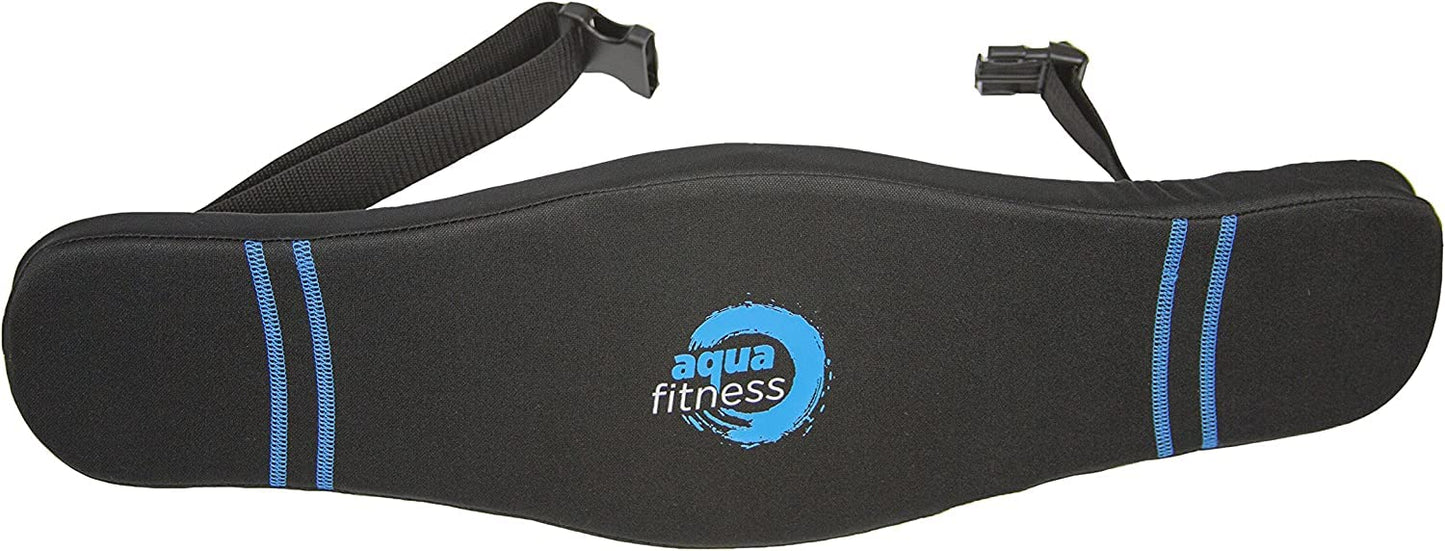 New Aqua Water Fitness Deluxe Flotation Belt – Adult Aquatic Swim Belt for Water Aerobics and Other Pool Exercise – Black/Blue Aqua LEISURE
