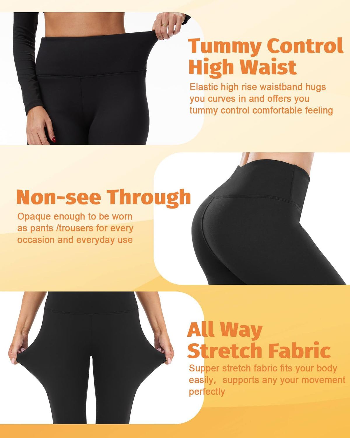 CTHH Fleece Lined Leggings for Women Thermal Tummy Control High Waist Yoga Pants Winter Slimming Workout Running Tights 🍁 All In One Marketplace Canada