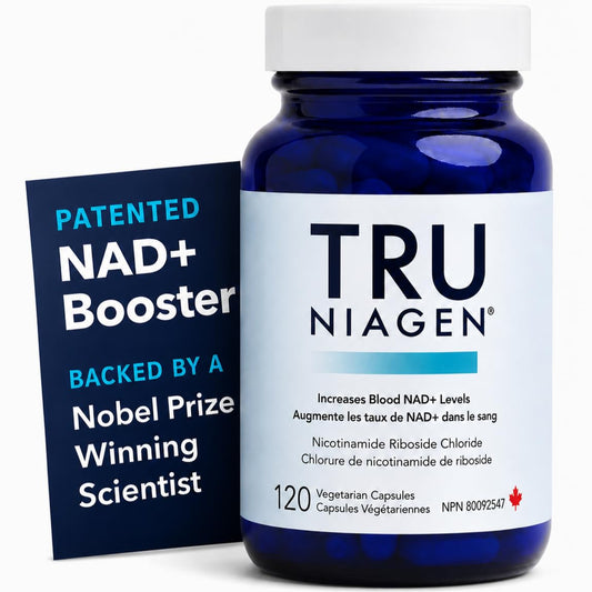 NAD Supplement 120 Capsules, 60 Servings, 300mg Per Serving, Clinically Proven to Increase NAD+, Patented Nicotinamide Riboside Vitamin B3, Cellular Health & Energy Metabolism, Health Canada Licenced - Available at All In One Marketplace Canada