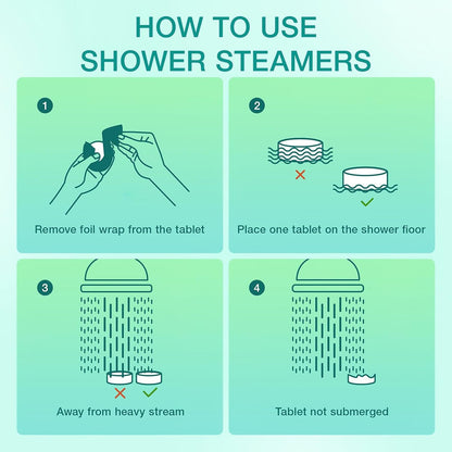 Eucalyptus Mint Shower Steamers Aromatherapy 18 Pack, Christmas Gift Stocking Stuffers for Women Men Mom Dad Wife, Shower Bombs for Congestion & Sinus Relief, Relaxation, Home Spa, Self Care 🍁 All In One Marketplace Canada