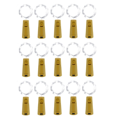 BROTOU 15 Packs Bottle Lights with Cork, Lights for Wine Bottles 7FT 20 LED Battery Powered Copper Wire String Fairy Lights for Mothers Day Christmas Party Wedding Table Home Pub Decor (Cold White) 🍁 All In One Marketplace Canada