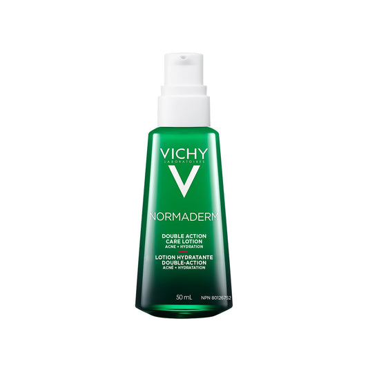 Vichy Face Cream for Acne-Prone Skin, Normaderm Double-Action Anti-Acne Face Moisturizer with Salicylic Acid, Oil-Free, Non-Comedogenic, Hypoallergenic, & Paraben-Free, 50mL VICHY